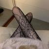 Dunkle Gothic-Strumpfhose G Sexy Netzstrümpfe aus schwarzer Seide, Spinnennetz, hohle Strümpfe, Sommer-Strumpfhose mit dünnem Muster