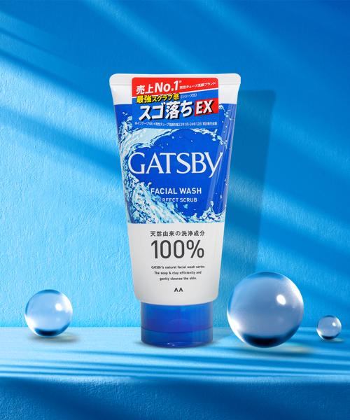 Gatsby Facial Wash Perfect Scrub Foam Cleansing 130g
