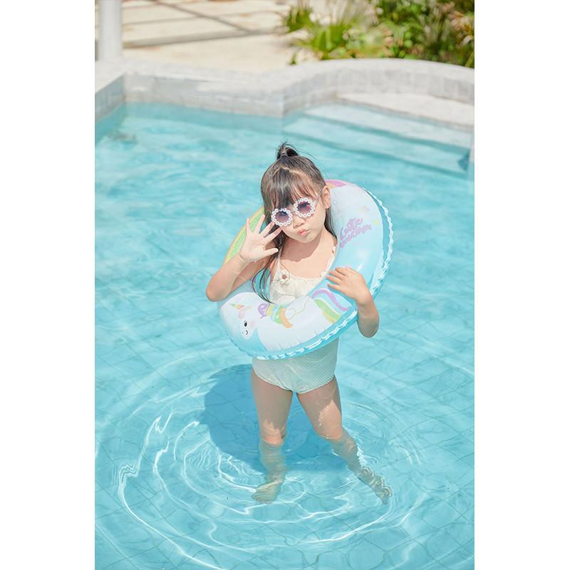 Children Swimming Adult Circle New Cartoon Colorful Unicorn Pattern Water Toys
