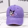 Kuromi Letter A-Z Baseball Cap for Women Sanrios Summer Adjustable Sun Hat Anime Cute Retro Sunbonnet Adult Headgear Kids Gifts