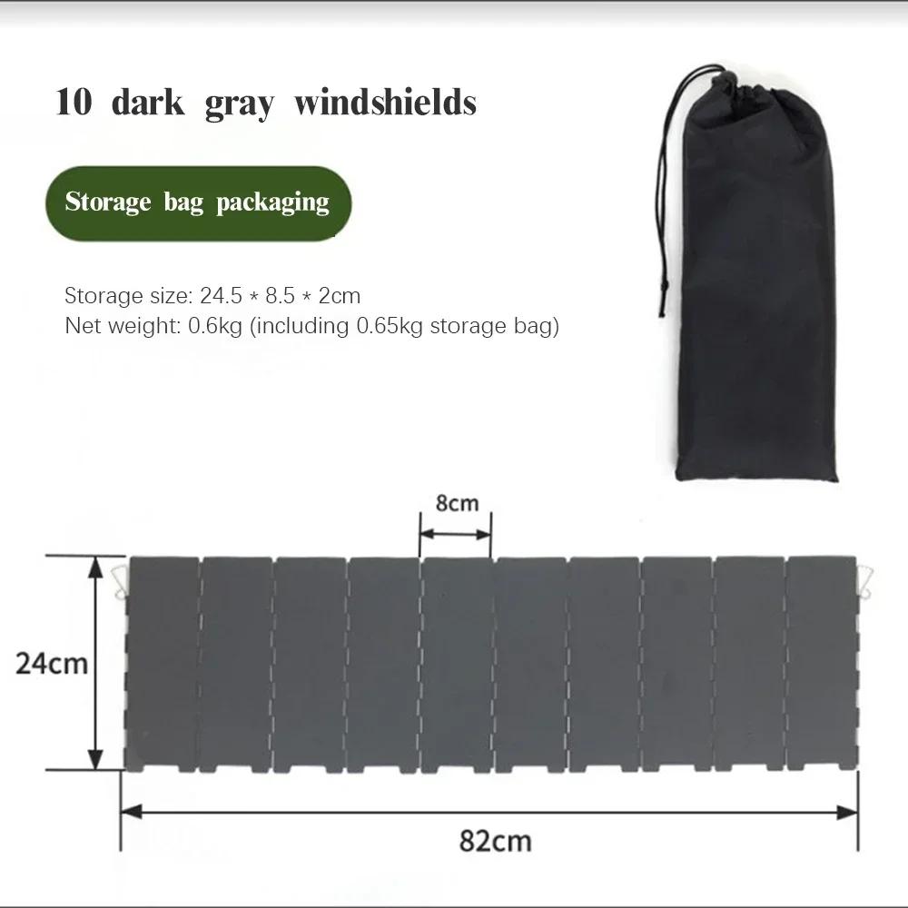 Outdoor Foldable Portable Cassette Stove with Wind Deflector & Gas Windshield (HeaterShield Enclosure)