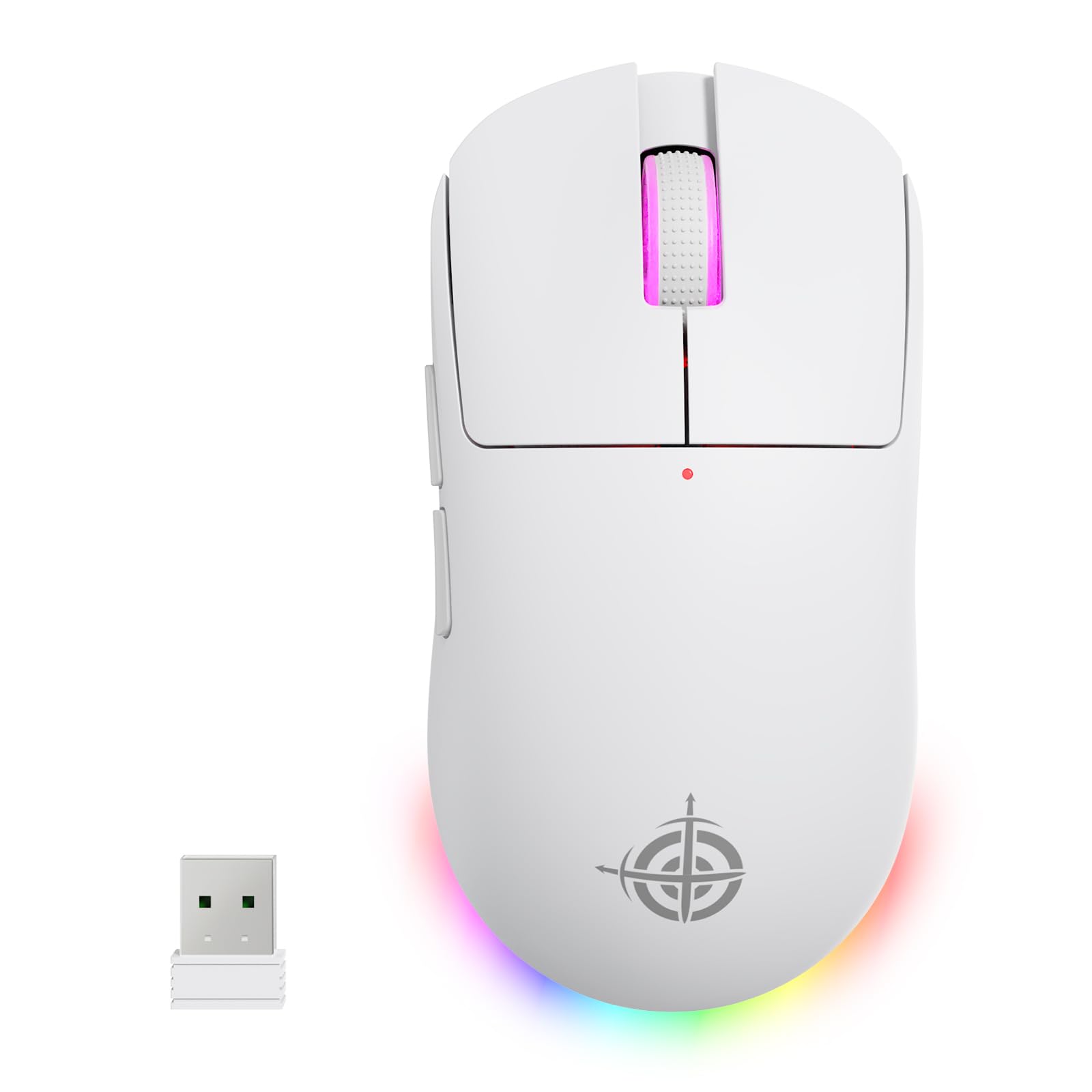 

ATTACK SHARK x G6 Gaming Three Connection PAWW3311 24000 DPI RGB Mouse with Adjustable 35G Max Five Huanyu 10 Million Cycles Sleep Ergonomic білий