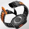 Black Orange Band for Apple Watch Ultra 49mm Series 10 46mm Luxury Men Wristband for Series 9 8 7 6 5 4 SE 49mm 46mm 45mm 44mm
