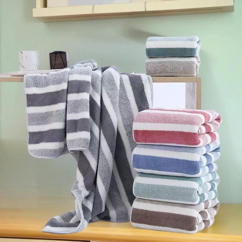 Asciugamani in Pile di Corallo Asciugamano da Bagno Spesso Forte Assorbimento d'Acqua e Asciugatura Rapida Non Sgualciscono Resistenti Adatti per Famiglie Spiagge