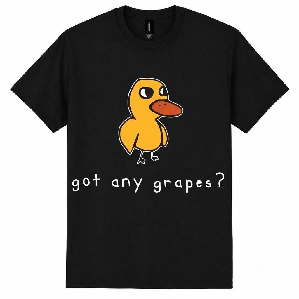 Funny Duck Graphic T-Shirt Unisex Casual Tee Cute Bird