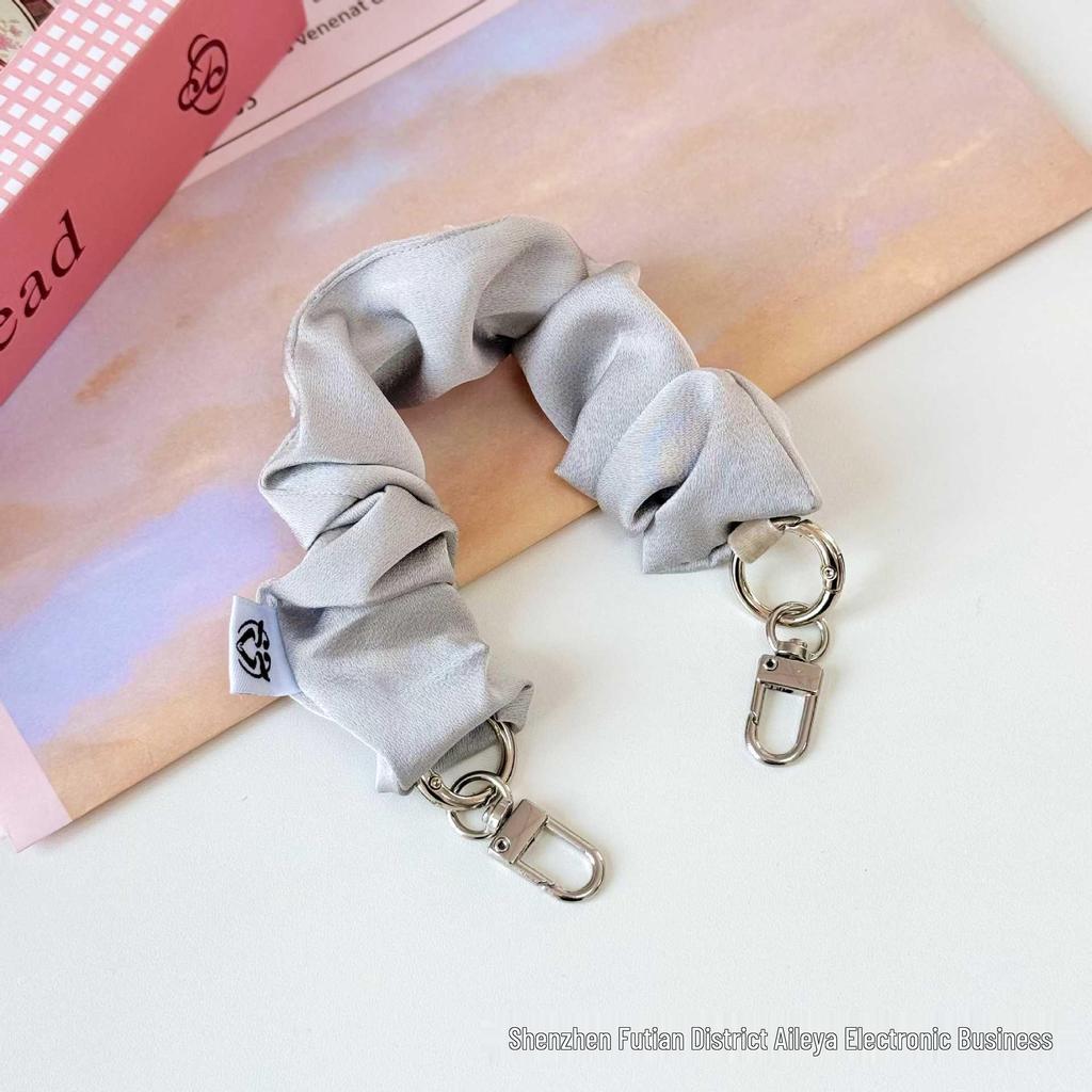 Handheld Double-Ended Buckle Phone Lanyard & Wrist Strap - Elastic Scrunchie with Anti-Loss Design