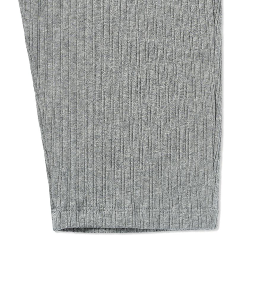 WITHOUT SUMMER Rib Biker Leggings_Gray