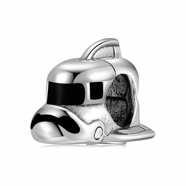 High Quality 925 Sterling Silver Rocket Shape Bead Charms Fit Original European Charm Bracelet Jewelry Making