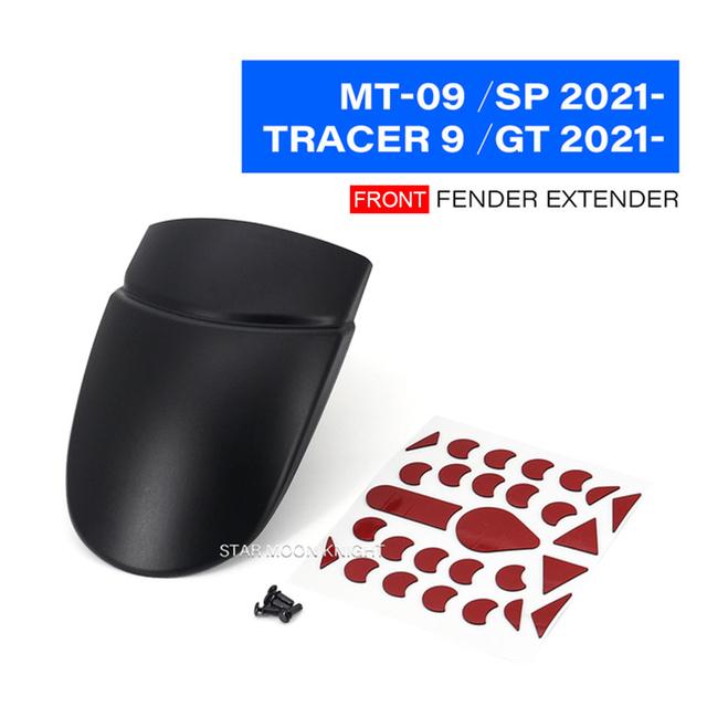 For YAMAHA MT09 MT-09 MT 09 SP  2022 - Motorcycle Accessories Front / Rear Fender Mudguard Extender Hugger Extension