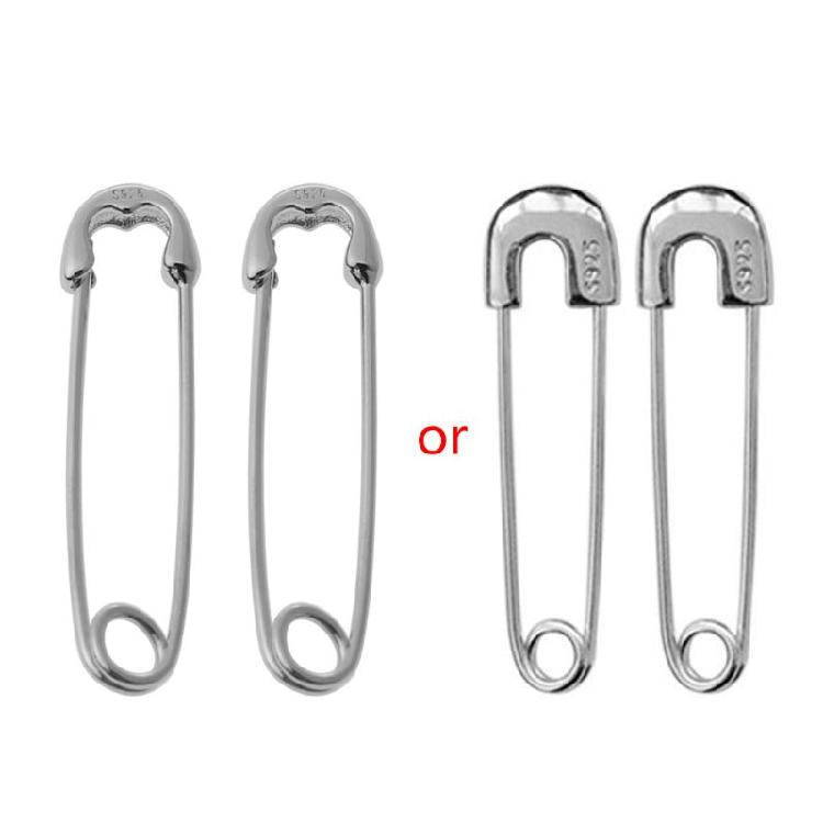 

Creative Punk Earrings Safety Pin Stud Earrings Ear Threader Gift for Boyfri