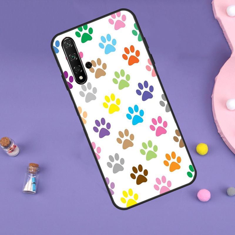 Cat Dog Paws For Huawei Nova Y61 Y60 Y70 Y72 Y73 Y90 Y91 9 10 SE 7i 8i 11i 12i P30 P40 Lite P60 Pro Case