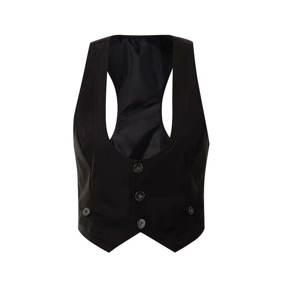Suit Vest Women Waistcoat Sleeveless Racerback Vest Tuxedo  Unisex Style