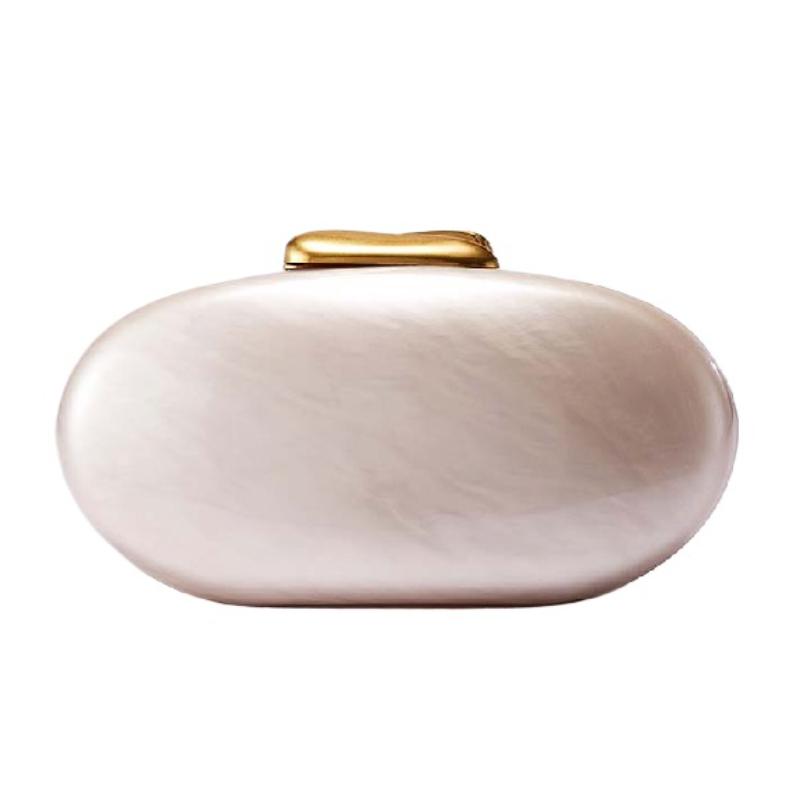Clutch Mode Schale Acryl Umhängetasche Neu Schulter Hochzeit Abend Oval Mini Tasche Braut Damen Designer Luxus Taschen Herz