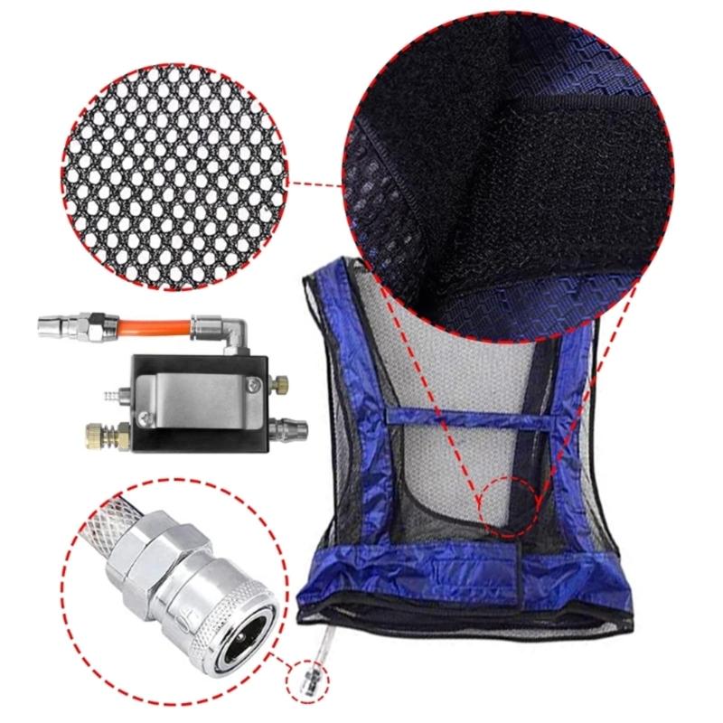 High Efficiency Heat Resistant Cooling Set Lightweight Gear For Welding And Manufacturing With Vortexes Tube Airflows