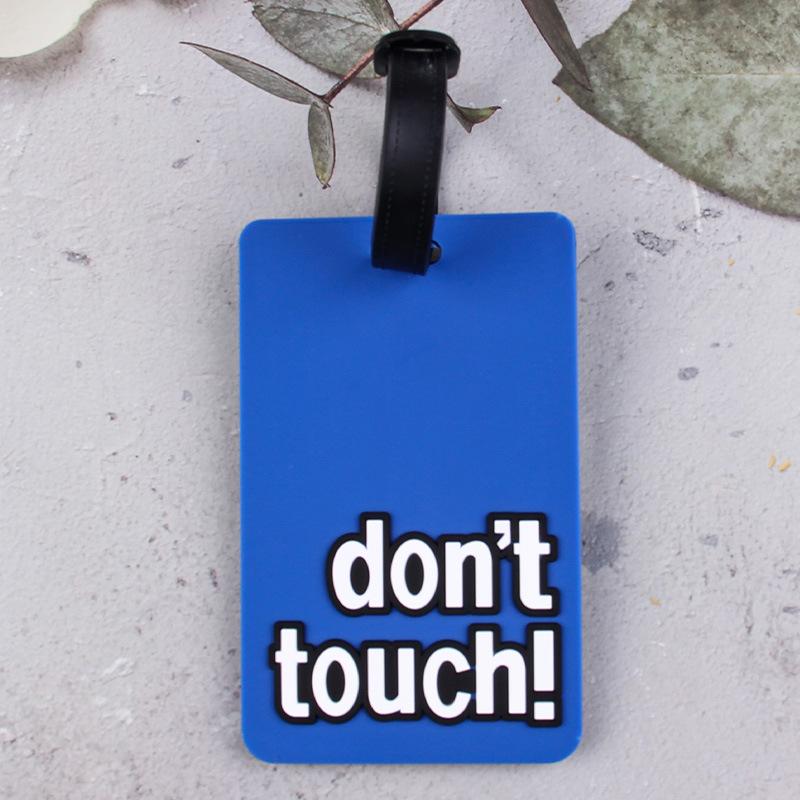 Creative Soft PVC Cartoon Airplane Luggage Tag – Anti-Lost Suitcase Hanger