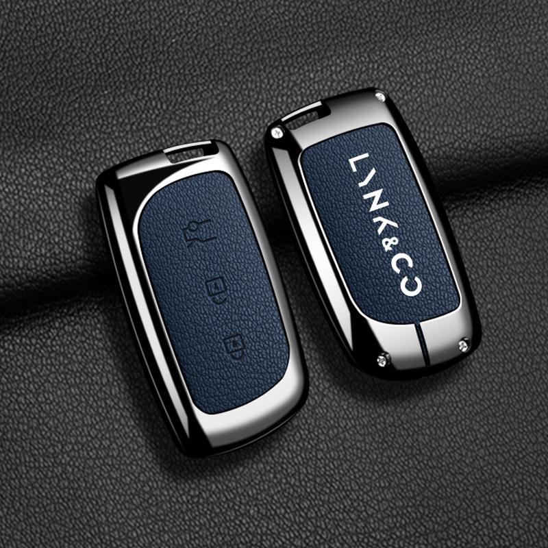 Lynk & Co Car Key Cover for 2022-2023 Models: 06, 01 New Energy, 05, 09 with Premium Shell and Buckle