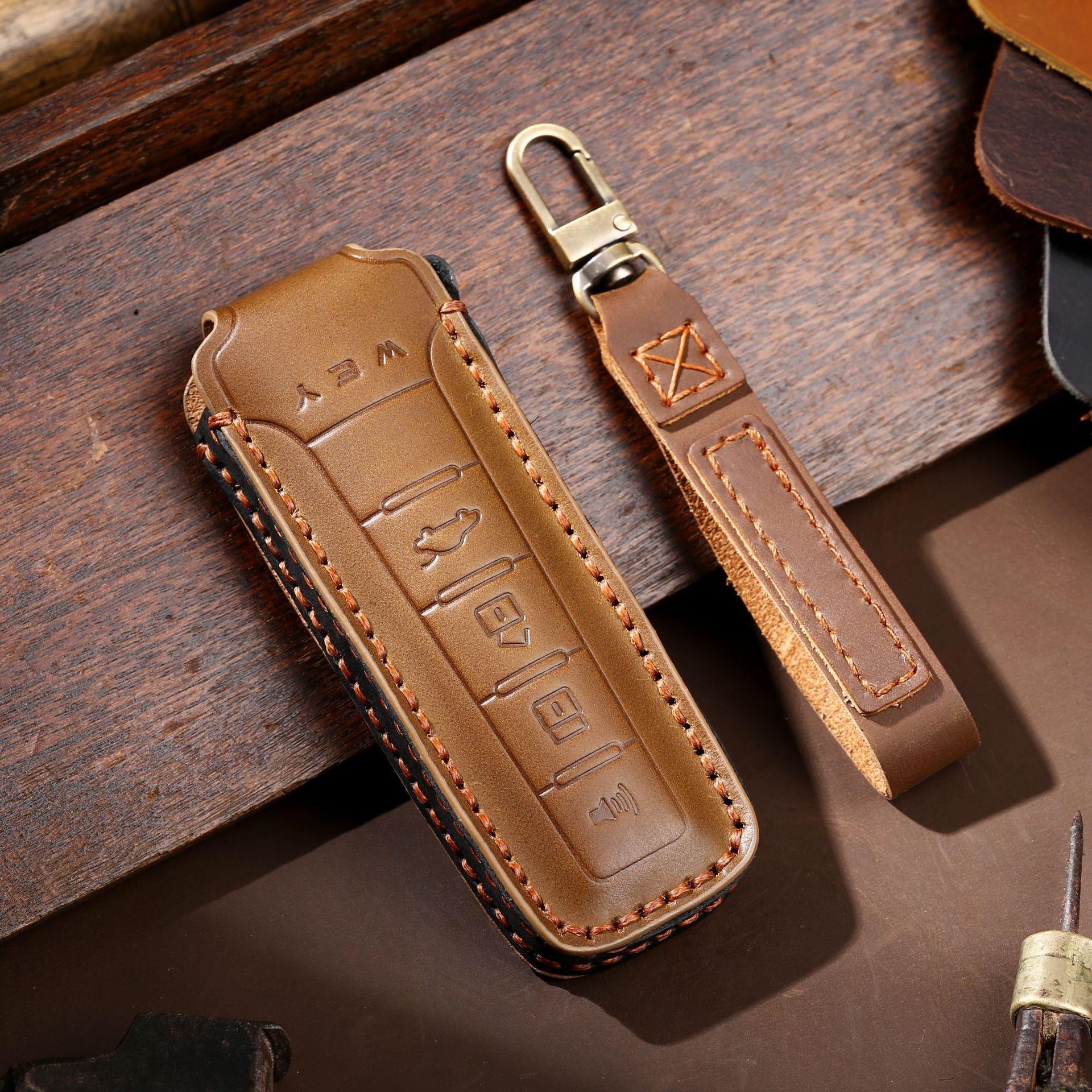 

Подходит для чехла для ключей Wei Pai VV5/VV6/VV7 tank 300P8 Great Wall WEY чехол для ключей автомобиля ручной работы