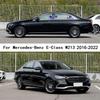 Car TPU/Glossy Mirror Pillar Post Cover Stickers Accessories 6pcs For Mercedes-Benz E-Class W213 2016 2017 2018  -