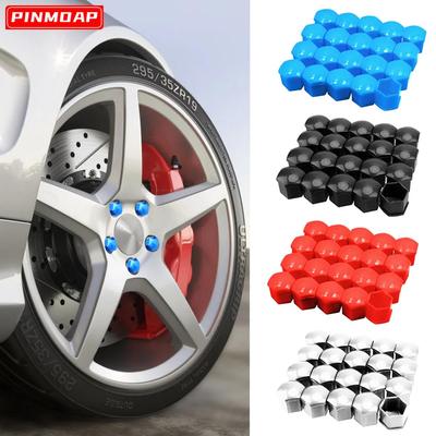 20Pcs 17mm 19mm 21mm Car Wheel Nut Caps Auto Hub Screw Cover Bolt Rims Exterior Decoration Special Socket Protection Dust Proof