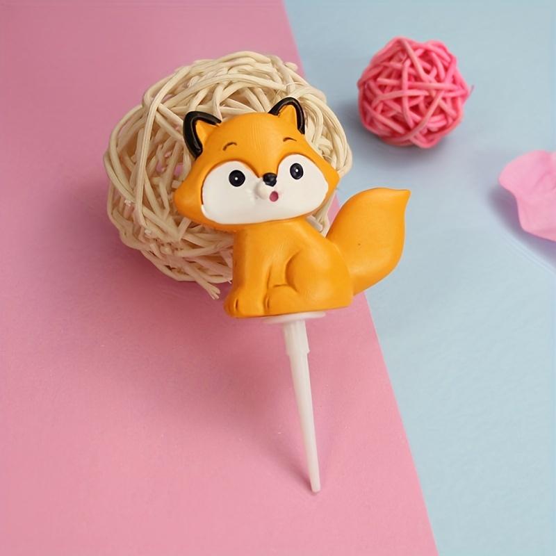 1 Piece Silicone Cake Mold Animal Series Chocolate Flip Candy Cartoon Cute Fox Animal Mold Baking Drip Glue