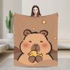 Capybara Blanket Quality Super Soft  Throw Blanket Winter Travel Couch Chair Sofa Bed Funny Bedspread