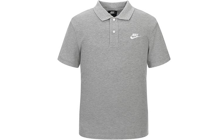 Nike Polo Shirts Men s Gray Polo Collar Moderate Straight Fit CJ4456-063 XXL