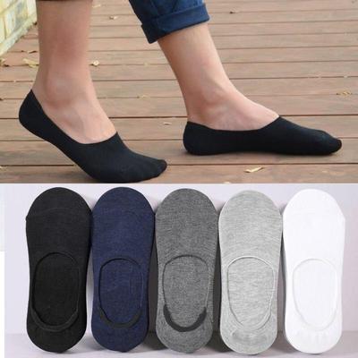 Unisex Rutschfeste Unsichtbare Socken aus Reiner Baumwolle - Deodorant, Schweißabsorbierend, Atmungsaktiv, Dünnes Silikondesign für Damen & Herren