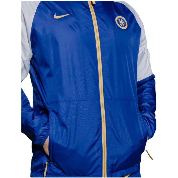 Nike Chelsea Fc Repel Academy Awf Zip Neck Jacket Men Jacket Blue DV4714-495