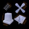 1 Set DIY Windmill Ornament Silicone Mold Handmade Rotating Windmill Figurine Desktop Decoration Crafts Making Epoxy Resin Casting Mold