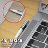 90°Bend USB to Type C Adapter Connectors Reversible Plugs Support Inline Control for Easy Use in Tight Space Use