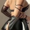 European-American Fishnet Temptation Lingerie Set