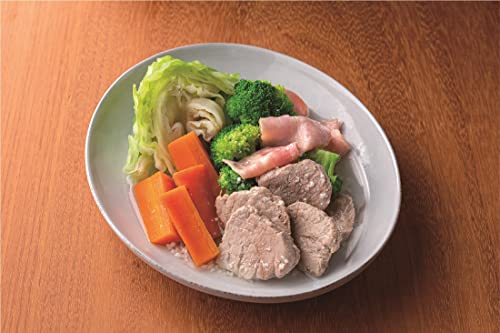 Skater Cocotte-Style Microwave Pot with Colander, Dishwasher Safe, 1600ml, 18cm, Dull Green, Made In Japan, MWCP2-A