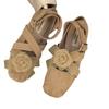 Retro sanfte Ballerinas 2025 Sommer Flats neu Chinesisch flacher Mund eckige Spitze Blume gekreuzte Riemchen Einzelne Schuhe