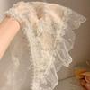Multicolor Lace Butterfly Headband Floral Patern Headscarf Sweet Triangular Headband  Spring Outing