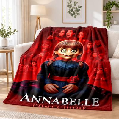 The Conjuring Annabelle flanelinis pledas Minkštas šiltas jaukus sofai lovai patalpų namų miegamojo naudojimui