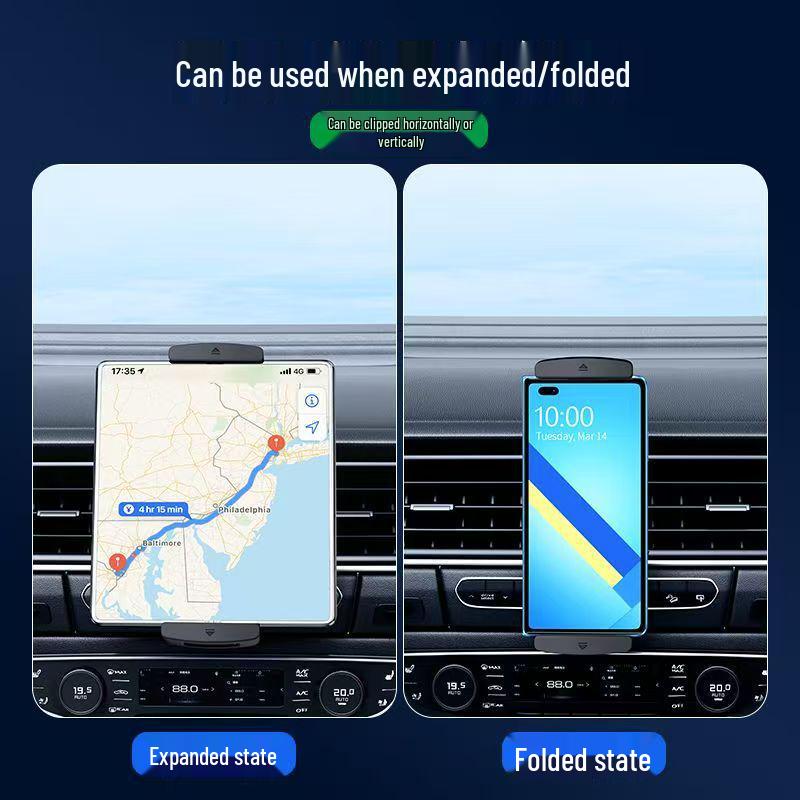 Universal Foldable Car Mount for Large iPads and Phones