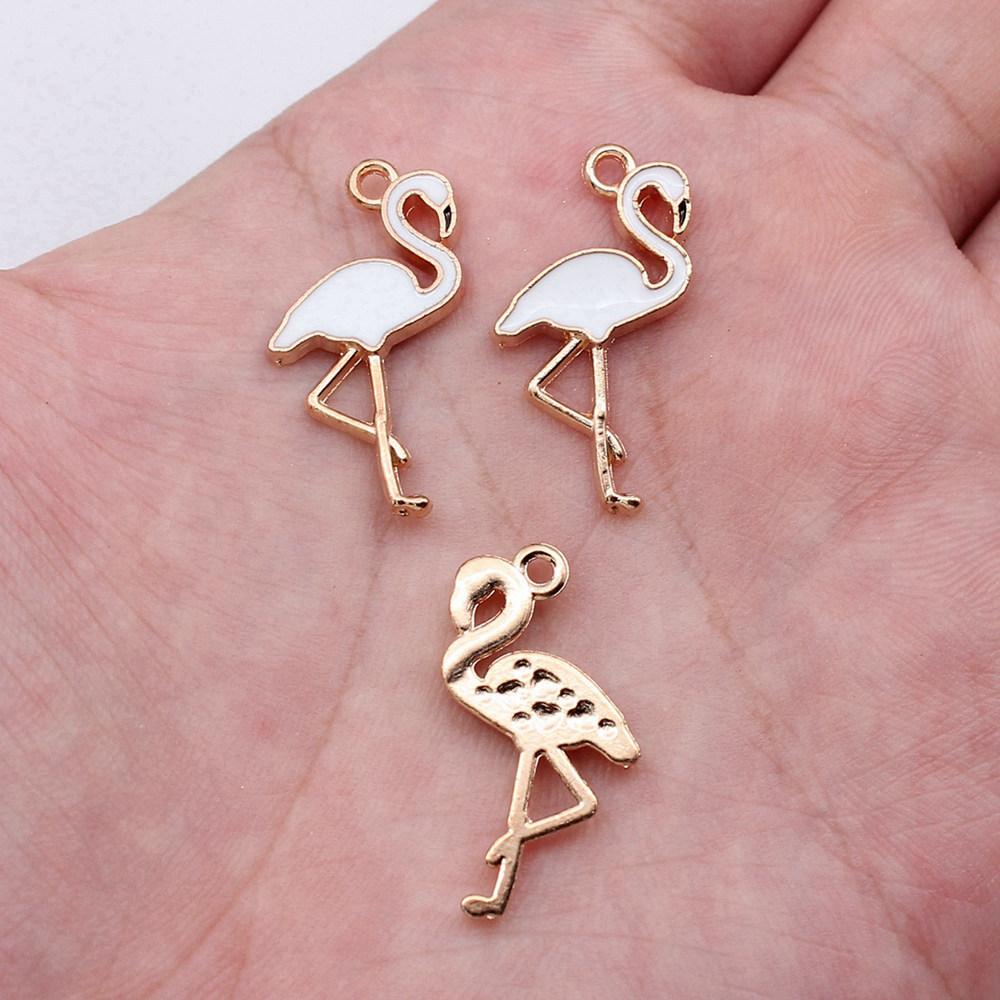 Charms Flamingo Mermaid Enamel Pendants Wedding Jewelry Findings QC054