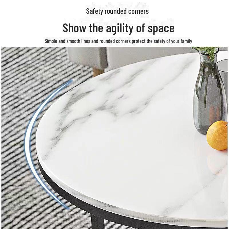 Nordischer Moderner Runder Couchtisch - Kreatives Wohnzimmer Eisen Design