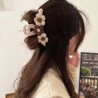 Women's Half-up Flower Point Hairpin Clip