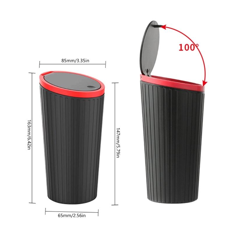 Car Garbage Can Car Trash Can Plastic Garbage Dust CaseHolder Rubbish Bin