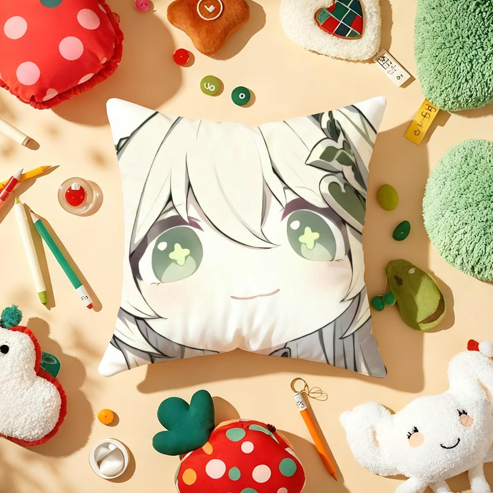 Anime Game Honkai Impact Cute Pillow Case Plush Fabric Soft DoubleSided Printed Sofa Warm Winter Home Gift Cushion Cover