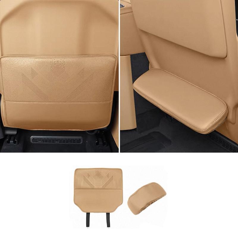 For Zeekr 9X 2025 2026 Car Leather Anti Kick Mat Pad Anti-kick Protector Mats Seat Back Protector Auto Accessories