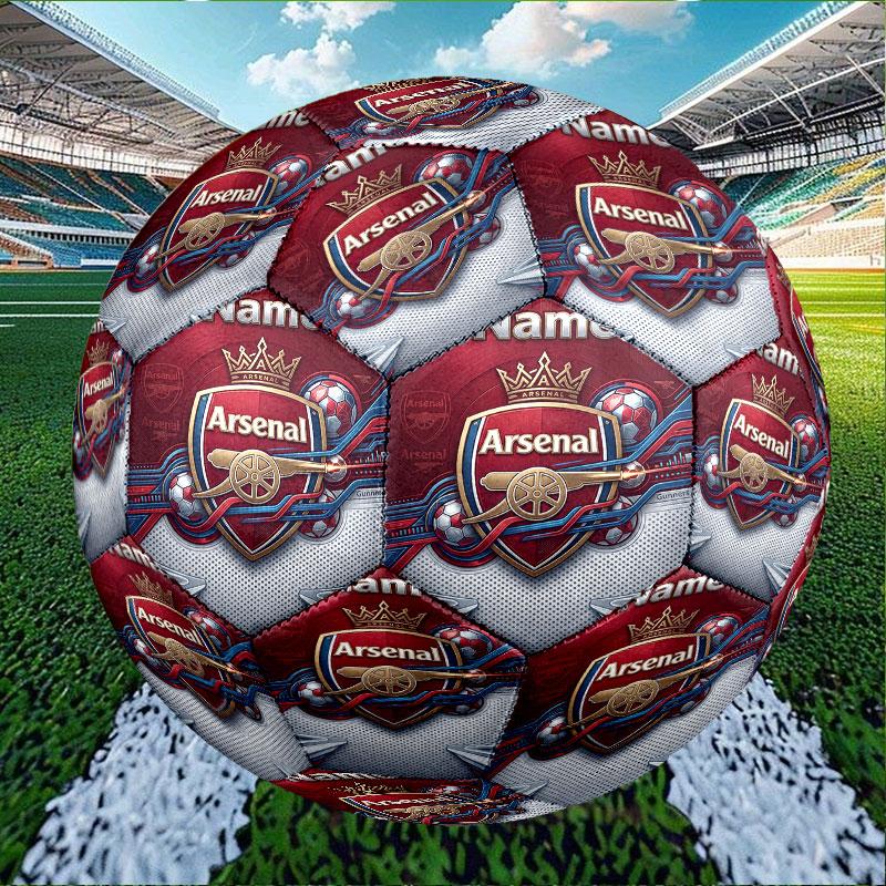 Custom Name Personalized Arsenal F.C Print Size 5 Soccer Ball Training & Match Football, for Team, Kicking, Gift for Football Enthusiasts