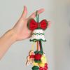 New Christmas Handmade Diy Plush Christmas Pendant Woven Wind Chime Pendant Creative Bag
