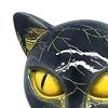 Cat Head Figurine Black Cat Stone Hand-Carved Healing Stone Resin