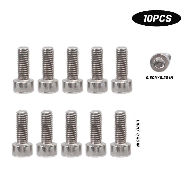 M3/M4 Thread External Hexagon Bolts Screws Set Stainless Steel Allen Head Bolt Screw Hex Socket Cap Nuts Furniture Fasteners
