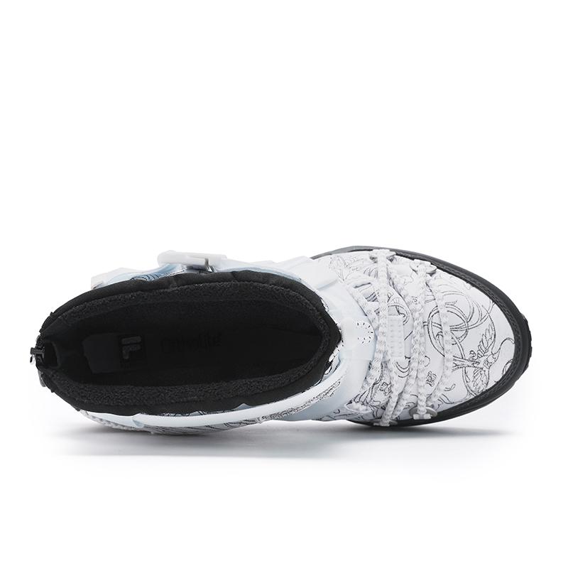 Fila James Jean X Boa Explorer 2 Durable Fashion Short Outdoor Boots Women Boots White Black A12W441207FWT