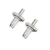 1 Set Ponte Sella a Rulli in Lega Parte di Ricambio per Chitarra Elettrica 6 Corde Stile LP(Argento)