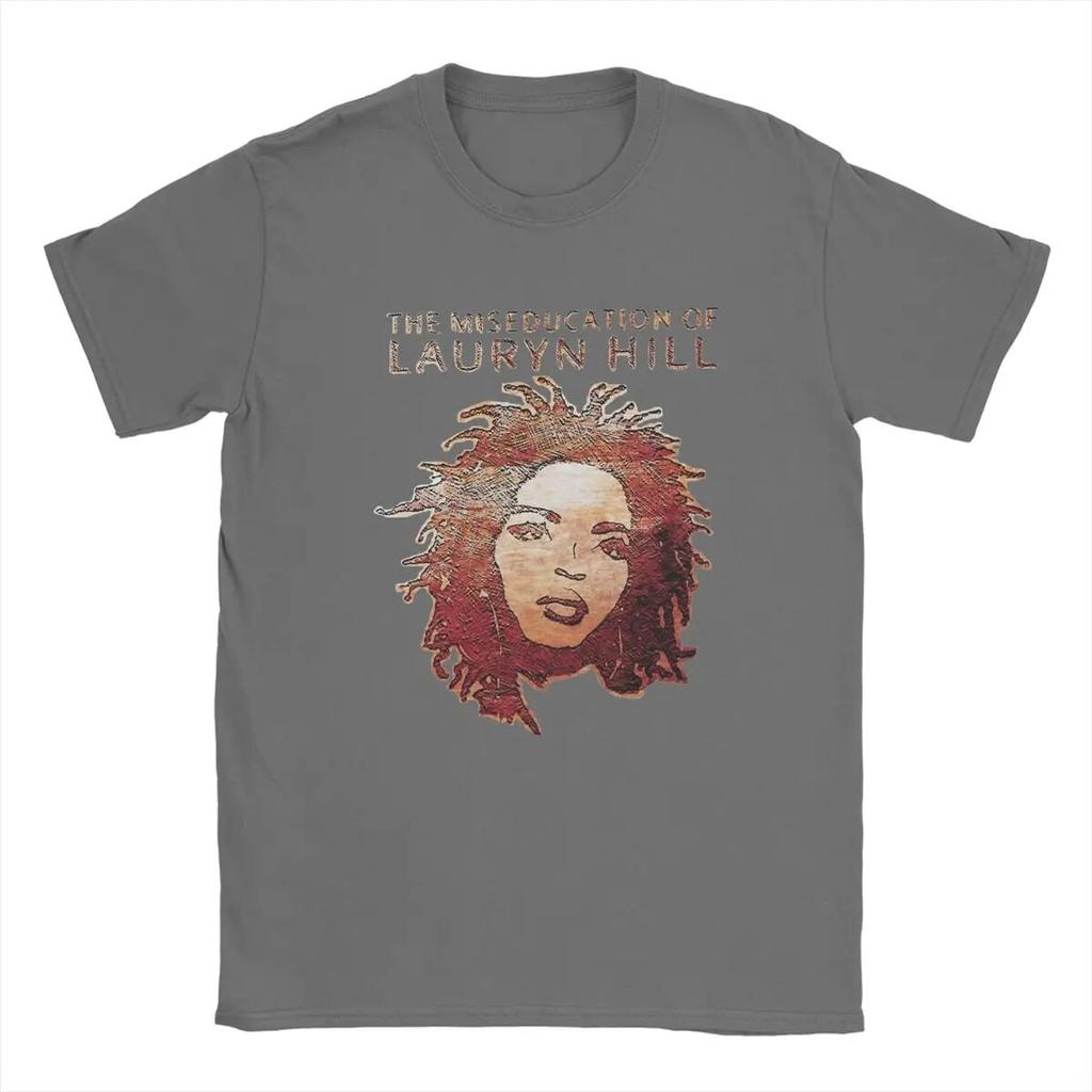 Nyhet Famous Lauryn Hill T-shirts Unisex Crewneck T-shirt i ren bomull Hip Hop Harajuku Music Kortärmade T-shirts Plus Size Kläder