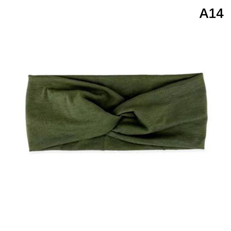 Breites elastisches Stirnband Haarband Pilates Yoga Fitness Laufen Radfahren Schweißband Turban Make-up Haarreif Make-up Kopfwickel für Frauen